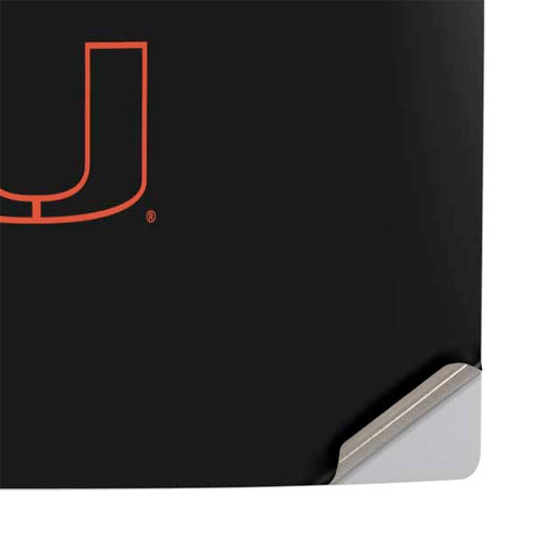 University of Miami Hurricanes PS5 Pro Console Skin